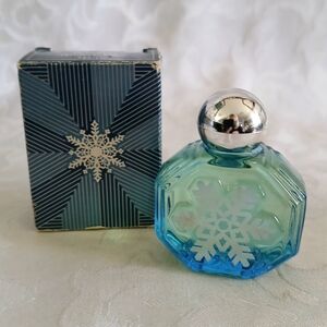 Avon Odyssey Blue Snowflake Cologne Vintage Decanter